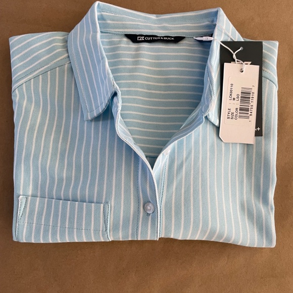 Cutter and Buck Dry fit long sleeve shirt - Picture 2 of 12